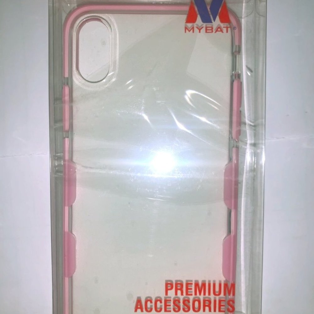 MYBAT pink and clear Iphone X case